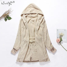Load image into Gallery viewer, Winter Pajamas Set Women Sleepwear Warm Flannel Long Sleeves Robe Vest Short Pants Pajamas Pink Cute Homewear Velvet Home Suit