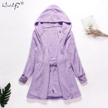 Load image into Gallery viewer, Winter Pajamas Set Women Sleepwear Warm Flannel Long Sleeves Robe Vest Short Pants Pajamas Pink Cute Homewear Velvet Home Suit