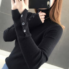 Load image into Gallery viewer, Women&#39;s Turtleneck Pullover with Long Sleeves