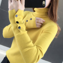 Load image into Gallery viewer, Women&#39;s Turtleneck Pullover with Long Sleeves