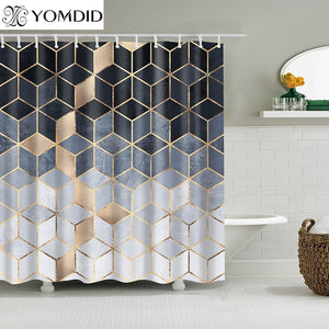 YOMDID Geometric Waterproof Shower Curtains