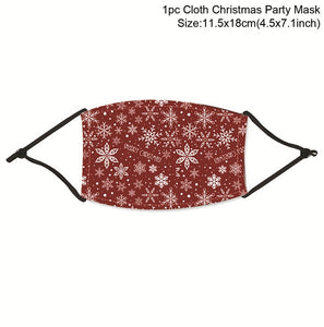 Christmas Face Masks with Carbon Filter