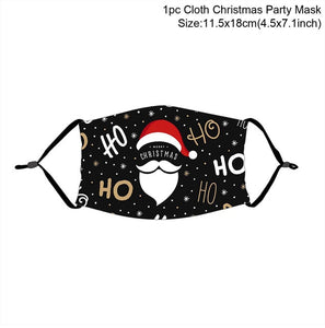 Christmas Face Masks with Carbon Filter