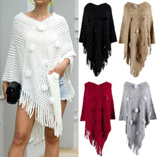 Load image into Gallery viewer, Women&#39;s Fashion V-Neck Tassel Knitted Pullover Sweaters