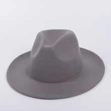 Load image into Gallery viewer, Unisex Woolen Fedora Hat with Leather Ribbon