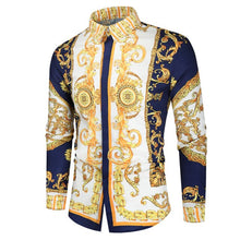 Load image into Gallery viewer, Luxury Long Sleeve men shirt 2021 New Causal Royal Fashion New Trends Party Nightclub Tuxedo Dress Shirts Male Blusas Tops 4XL