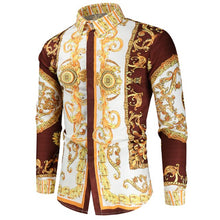 Load image into Gallery viewer, Luxury Long Sleeve men shirt 2021 New Causal Royal Fashion New Trends Party Nightclub Tuxedo Dress Shirts Male Blusas Tops 4XL