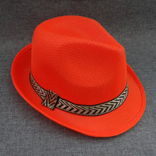 Load image into Gallery viewer, Summer fast dry short brim jazz Hats Outdoor Beach Sun hat Breathable Gangster Cap stage Performance hat for men women unisex