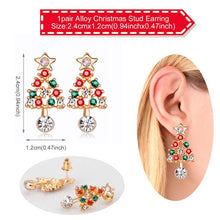 Load image into Gallery viewer, QIFU Santa Claus Snowman Necklace Snowflakes Eardrop Merry Christmas Decor for Home 2021 Christmas Gift Xmas Decor New Year 2022