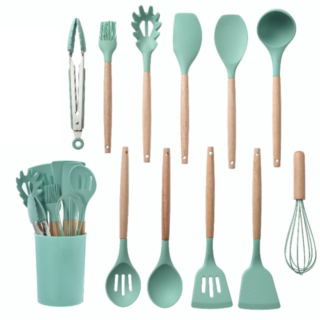 Silicone Non-stick Kitchen Utensil Set