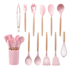 Load image into Gallery viewer, Silicone Non-stick Kitchen Utensil Set