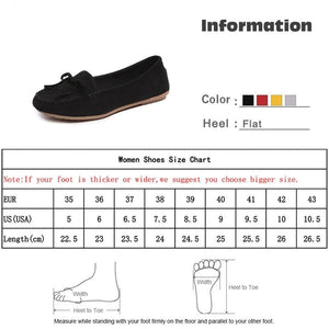 Women's Classic Slip On Flat Loafers with Ribbon Decoration