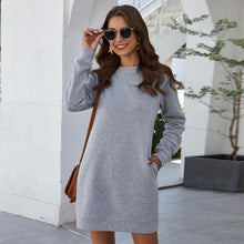 Load image into Gallery viewer, Autumn/Winter Sweatshirt Mini Pullover Dress