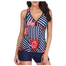 Load image into Gallery viewer, Women Flounce Top High Waist Bottom Tankini Sets Female Summer Fashion Flowy Beach Swimwear Bikinis Mujer Beachwear 2021