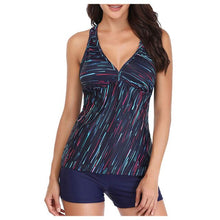 Load image into Gallery viewer, Women Flounce Top High Waist Bottom Tankini Sets Female Summer Fashion Flowy Beach Swimwear Bikinis Mujer Beachwear 2021