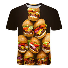 Load image into Gallery viewer, 2021 Newest French Fries 3D Printed T Shirt Men Women Summer Fashion Casual Funny T-shirt Hamburger Harajuku Streetwear Tops