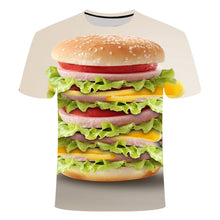 Load image into Gallery viewer, 2021 Newest French Fries 3D Printed T Shirt Men Women Summer Fashion Casual Funny T-shirt Hamburger Harajuku Streetwear Tops