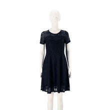 Load image into Gallery viewer, Women Elegant Sweet Hallow Out Short Sleeved Lace Dress