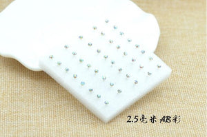 Unisex WLP 8 10 20 pairs/set Colorful Crystal Stud Earrings