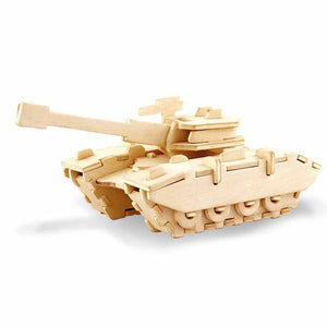 3D Wooden Vehicles Puzzles