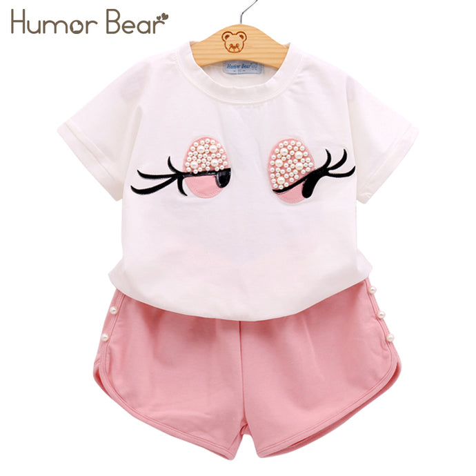 Humor Bear Girls Clothing Set - Various