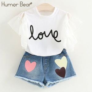 Humor Bear Girls Clothing Set - Various