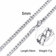 Load image into Gallery viewer, Unisex Stainless Steel Chain Link-Silver/Gold Filled Solid Necklace Choker