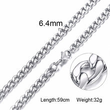 Load image into Gallery viewer, Unisex Stainless Steel Chain Link-Silver/Gold Filled Solid Necklace Choker