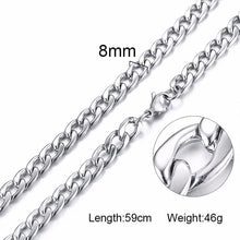 Load image into Gallery viewer, Unisex Stainless Steel Chain Link-Silver/Gold Filled Solid Necklace Choker