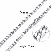 Load image into Gallery viewer, Unisex Stainless Steel Chain Link-Silver/Gold Filled Solid Necklace Choker