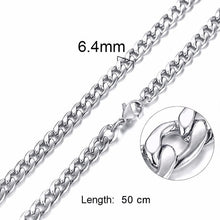 Load image into Gallery viewer, Unisex Stainless Steel Chain Link-Silver/Gold Filled Solid Necklace Choker