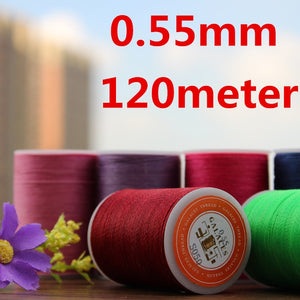 0.55mm Waxed Thread String for Leather Sewing, Leather String Leather Thread