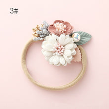 Load image into Gallery viewer, BalleenShiny Newborn Baby Elastic Florals Headband