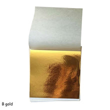 Load image into Gallery viewer, 100 Pcs 9x9cm Art Craft Imitation Gold/Sliver/Copper Foil Paper Leaves Sheets