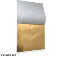 Load image into Gallery viewer, 100 Pcs 9x9cm Art Craft Imitation Gold/Sliver/Copper Foil Paper Leaves Sheets