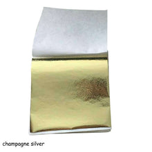 Load image into Gallery viewer, 100 Pcs 9x9cm Art Craft Imitation Gold/Sliver/Copper Foil Paper Leaves Sheets