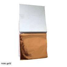 Load image into Gallery viewer, 100 Pcs 9x9cm Art Craft Imitation Gold/Sliver/Copper Foil Paper Leaves Sheets