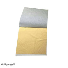 Load image into Gallery viewer, 100 Pcs 9x9cm Art Craft Imitation Gold/Sliver/Copper Foil Paper Leaves Sheets