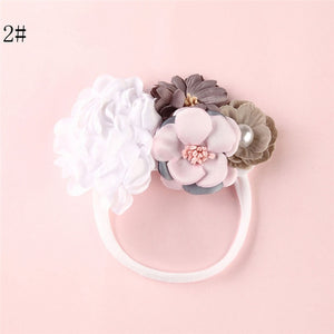 BalleenShiny Newborn Baby Elastic Florals Headband