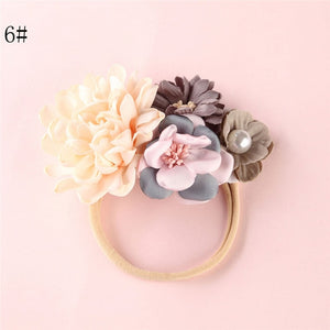 BalleenShiny Newborn Baby Elastic Florals Headband