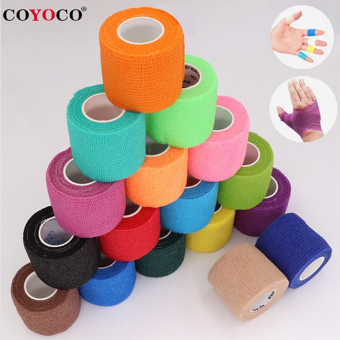 COYOCO Colorful Sport Self Adhesive Elastic Bandage Wrap Tape