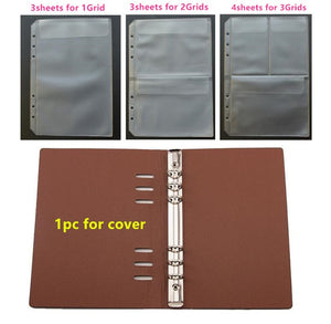 Scrapbooking Cutting Dies Organizer Stencil Stamps Collection Album Storage Book PU Leather Cover PVC Inner Sheets and Pockets